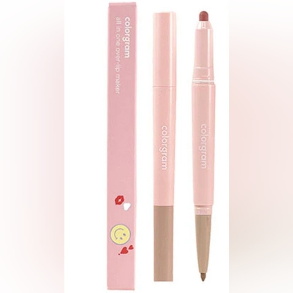 K Beauty COLORGRAM All In One Over-Lip Maker 05 Cool Rose Lip Crayon